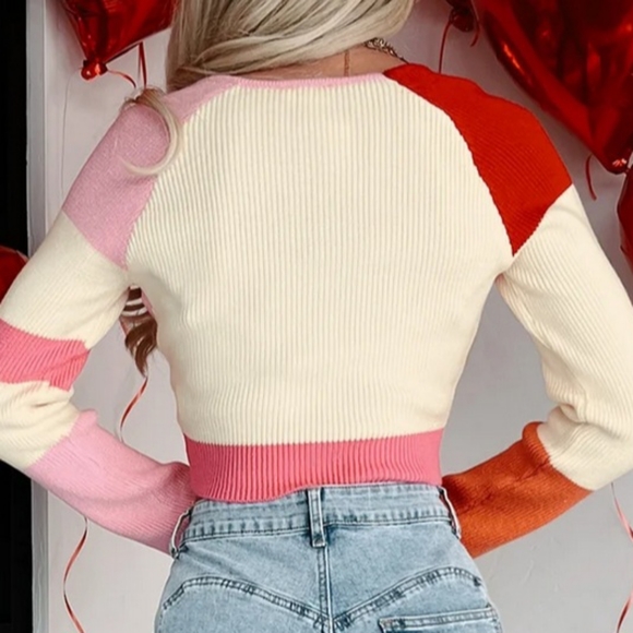 Colorblock crop sweater - Picture 5 of 5